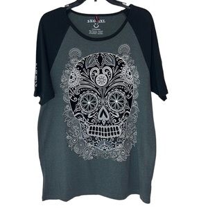 Ay Güey Men’s Mexican Skull T-Shirt. Size 3XL